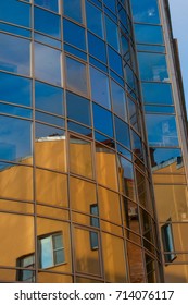 modern building and reflection