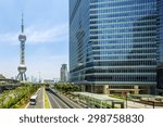 modern buildings and landmark in shanghai