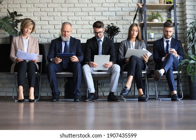 Modern Business People Waiting For Job Interview