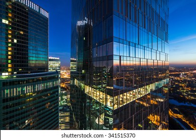 Modern business skyscrapers, high-rise buildings, business center.