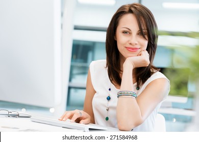 Modern Business Woman In The Office