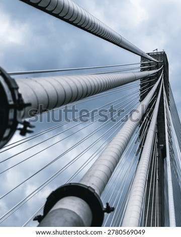 Modern Cable-Stayed Bridge Architecture | Dramatic Sky Photo