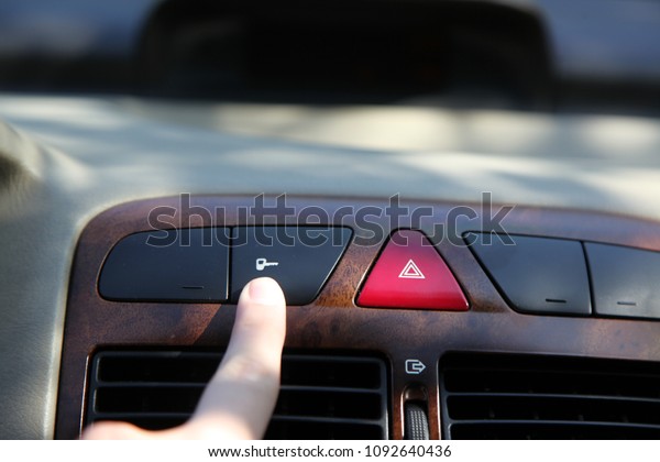 Modern Car Dashboard. Car Driving. Vehicle\
Steering Wheel and\
Dashboard