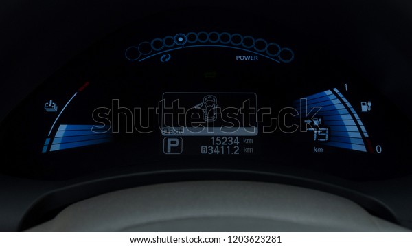 Modern\
car dashboard. Screen multimedia. Interior\
detail.