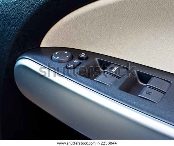 modern car door panel\
control