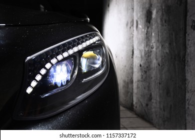 Modern car headlights led technology