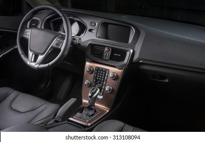 Modern car interior 