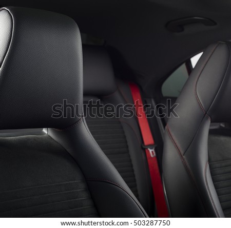 Modern car interior 