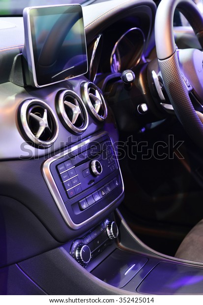 Modern car interior\
detail