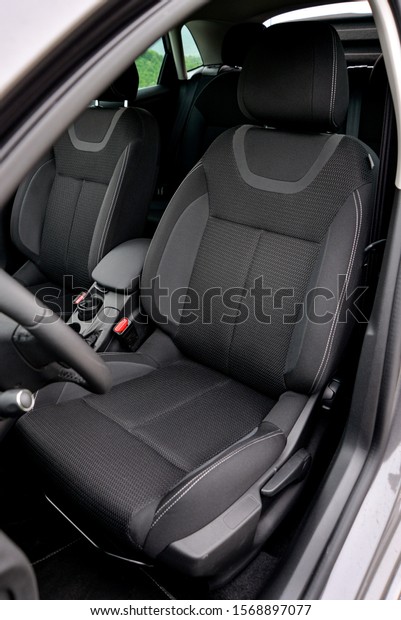 Modern car
interior details. USB, aux, 12v
power
