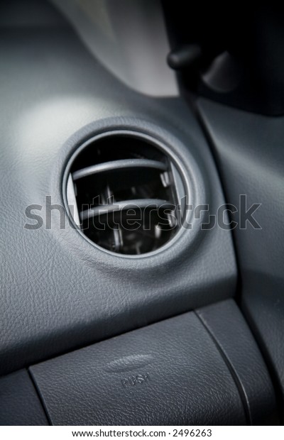 Modern car\
interior - Heating duct - Very shallow\
DOF