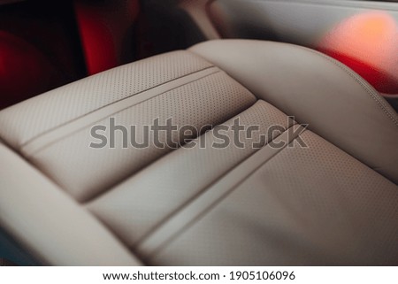 Modern car leather seats sport style
