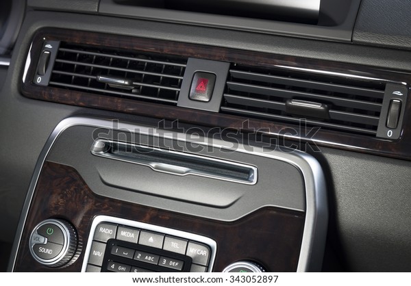 Modern car\
luxury interior, ac ventilation\
deck
