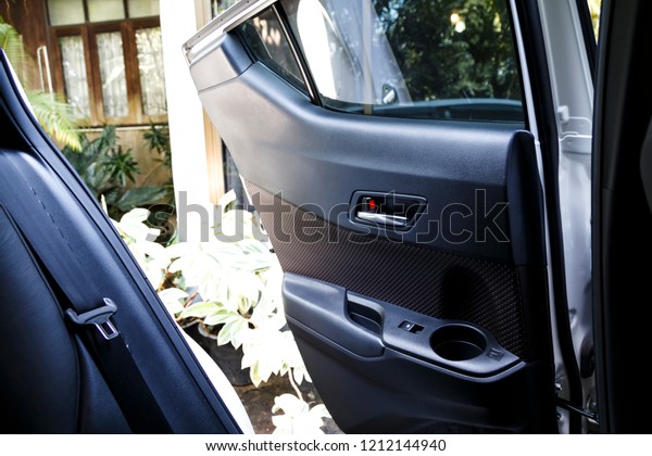 Modern Car Open Door Exit Into Stock Photo Edit Now 1212144940