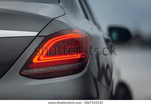 Modern car rear taillight\
lamp