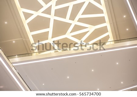 Modern celing elemnts with lighting