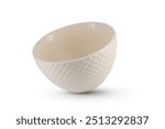 modern ceramic bowl isolated on white background