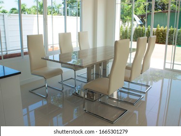 Glass Dining Table Images Stock Photos Vectors Shutterstock