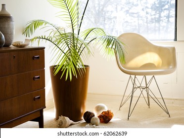 Modern Chair In A Bright And Sunny Living Room