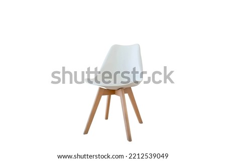 Modern chair with clipping path on white background