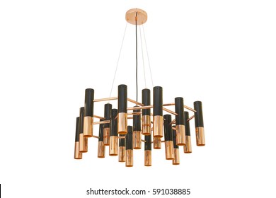 Modern Chandelier On White Background