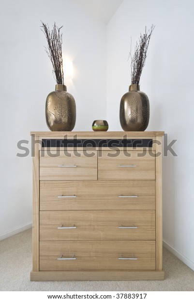 Modern Chest Drawers Solid Wood Decorative Stock Photo Edit Now