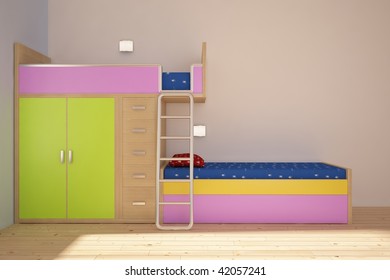 modern children room - Shutterstock ID 42057241