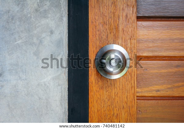Modern Chrome Stainless Steel Door Knob Stock Photo Edit