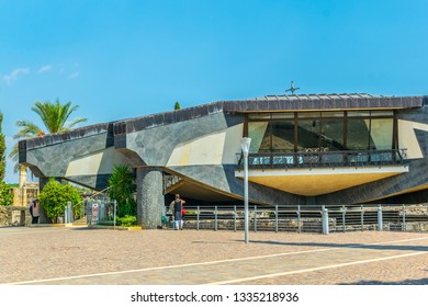 Modern Church Inside Of The Capernaum Complex In Israel