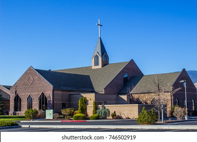 Modern Church With Steeple