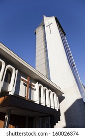 Modern Church At Temuco, Chile.