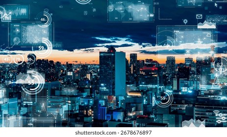 Modern cities and statistical data