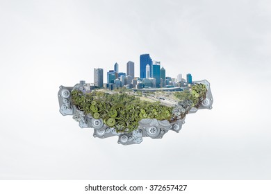 Modern city concept