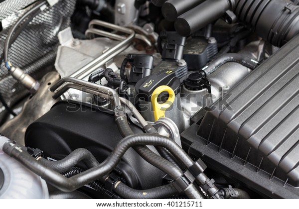 modern, clean car\
engine - motor  closeup