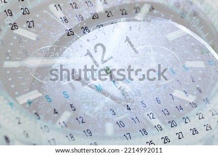 Modern Clock faces with black numbers