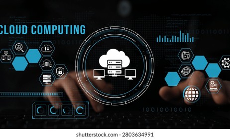 Modern Cloud Computing Concept with Digital Data Visualization and Technology Interface Representations. Entropy.