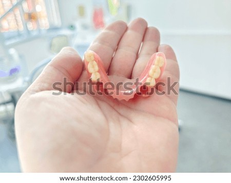 modern combined removable denture based on acetone and acrylic