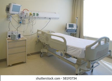 Modern And Comfortable Equipped Hospital Room