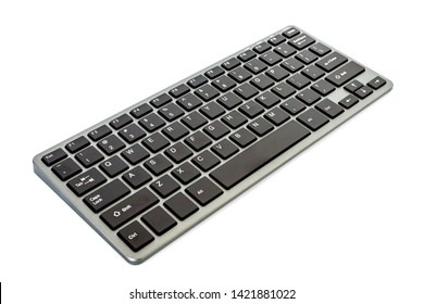 Modern computer keyboard isolated on white background, File contains with clipping path so easy to job. - Shutterstock ID 1421881022