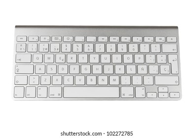 Modern Computer Keyboard On White Background Stock Photo 102272785 ...