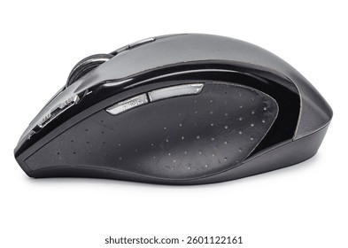 Mouse de computador moderno sobre fundo branco