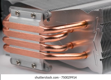 modern computer processor cooler or radiator or heat sink