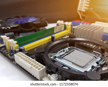 modern computer processor on CPU socket