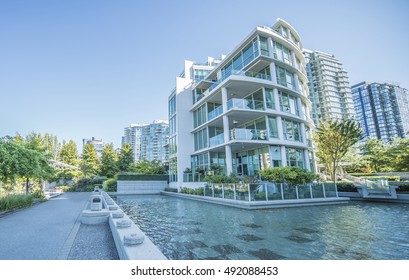 Modern Condo Building In Vancouver