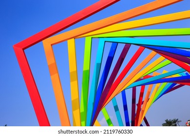 Modern construction steel, surreal design in the future,Seven colors
 - Powered by Shutterstock