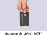 Modern Contactless Credit Card in a Hand for Secure Payments