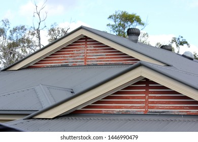 Modern Contemporary Roof With Gables In Need Of Repair