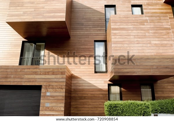 Modern Contemporary Wood Sided Building Stock Photo Edit Now