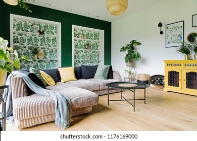 Modern Cozy Living Room Corduroy Sofa Stock Photo 1176169000 | Shutterstock