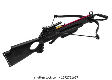 Modern Crossbow Isolate On White Background